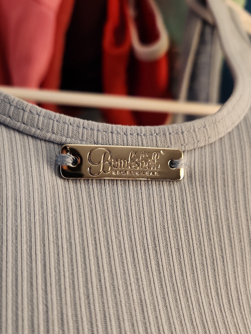 Bombshell Sportswear Blue Henley Bra XS - Picture 5 of 6